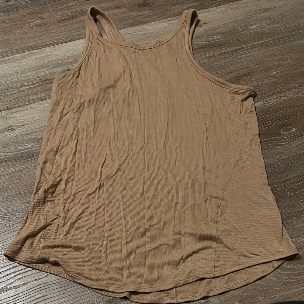lululemon athletica Ribbed Tank Top in Tan